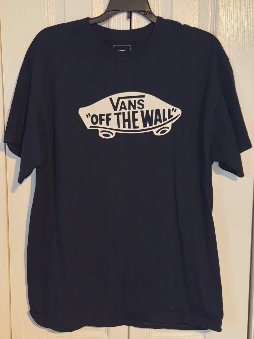 Vans Men's Off The Wall Logo Tee — Black, Large